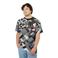 Checkerboard Unisex Cut and Sew Tee - All Over Print - DipaliZ