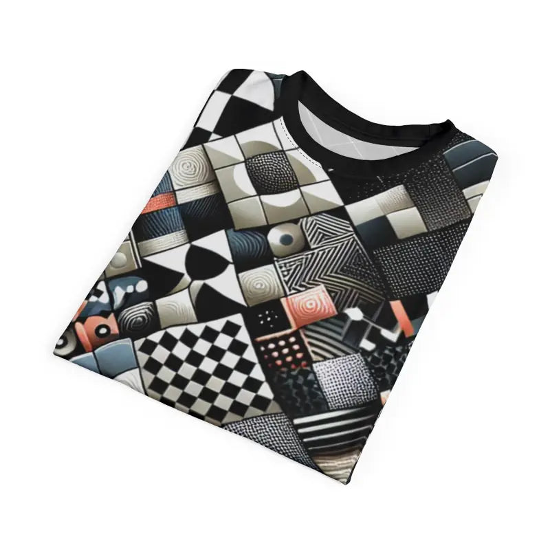 Checkerboard Unisex Cut and Sew Tee - All Over Print - DipaliZ