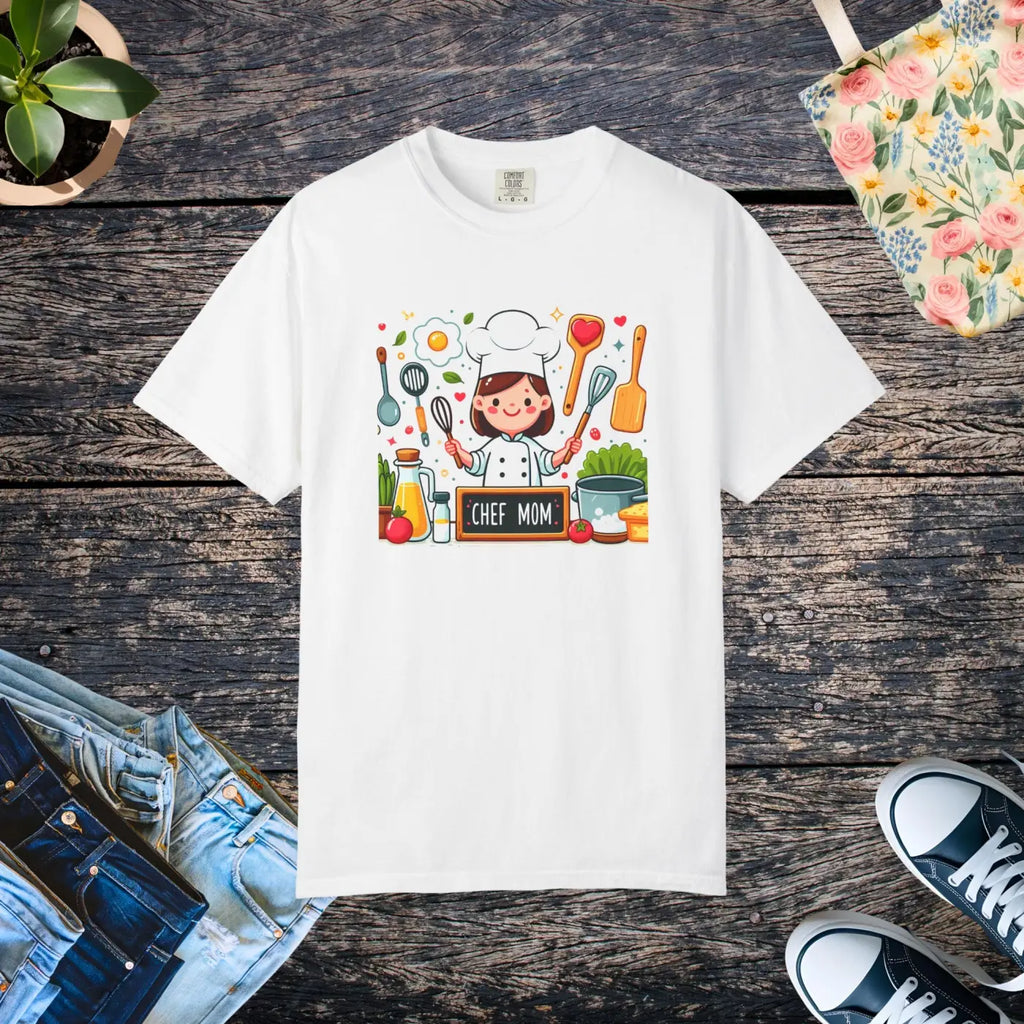 Chef Mom Garment Dyed Tee - Pre-Shrunk Comfort Style - DipaliZ