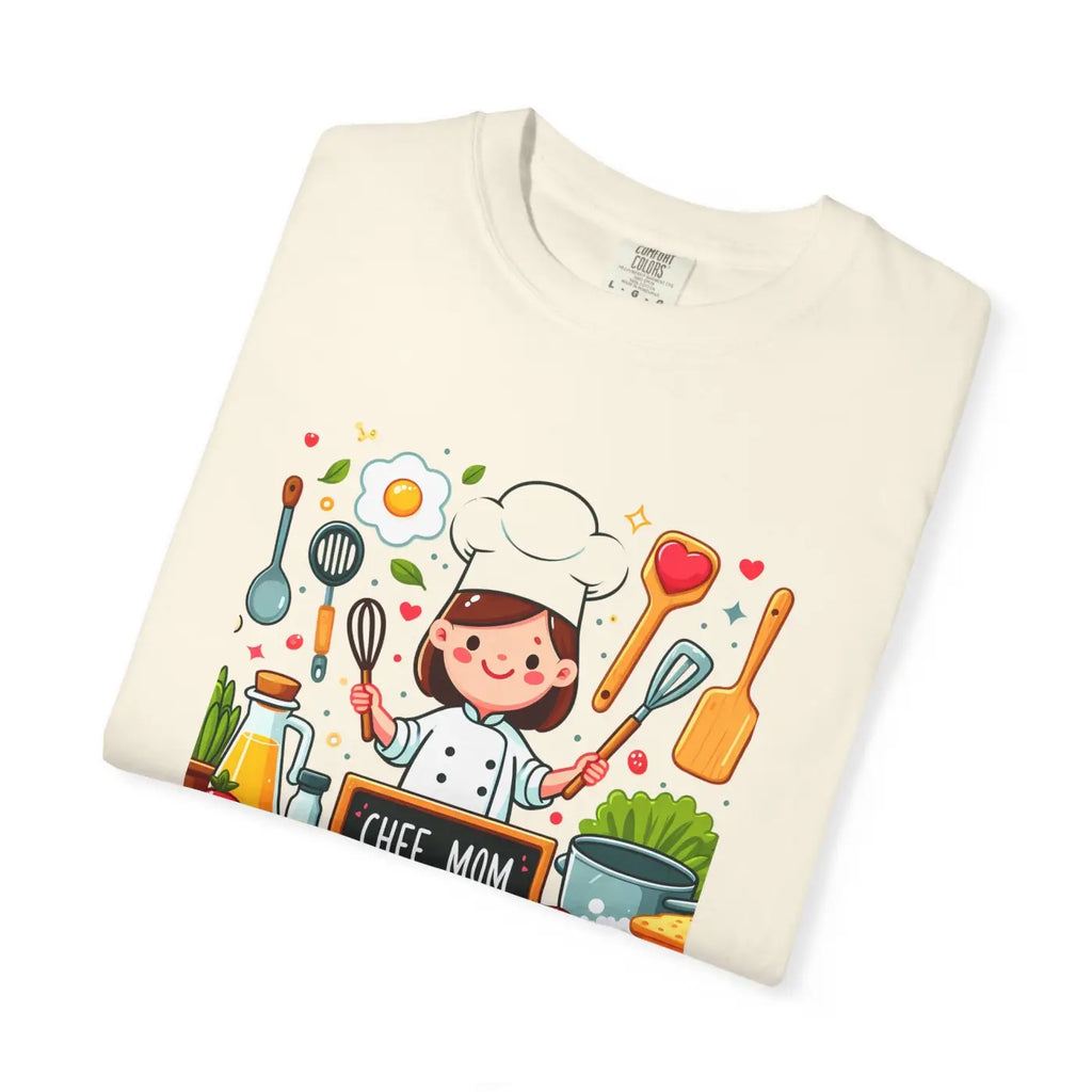 Chef Mom Garment Dyed Tee - Pre-Shrunk Comfort Style - DipaliZ