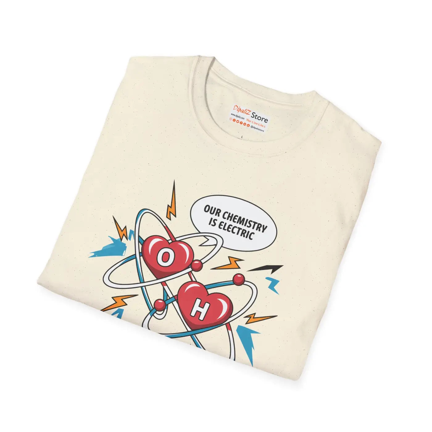 Electric Chemistry Vibes Unisex Softstyle Tee - 100% Cotton - DipaliZ