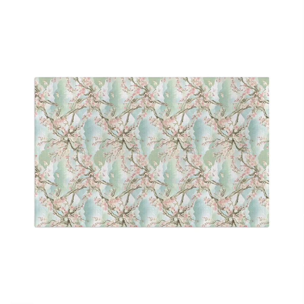 Super Absorbent Tea Towel - Soft Mint Cherry Blossom - DipaliZ