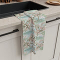 Super Absorbent Tea Towel - Soft Mint Cherry Blossom - DipaliZ