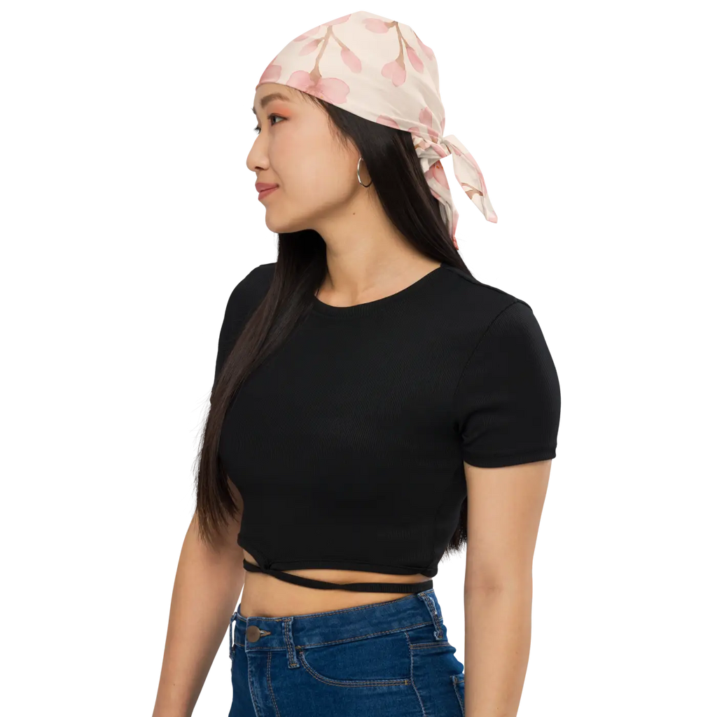 Cherry Blossom All-Over Print Bandana - Ultra-Soft Spring - DipaliZ