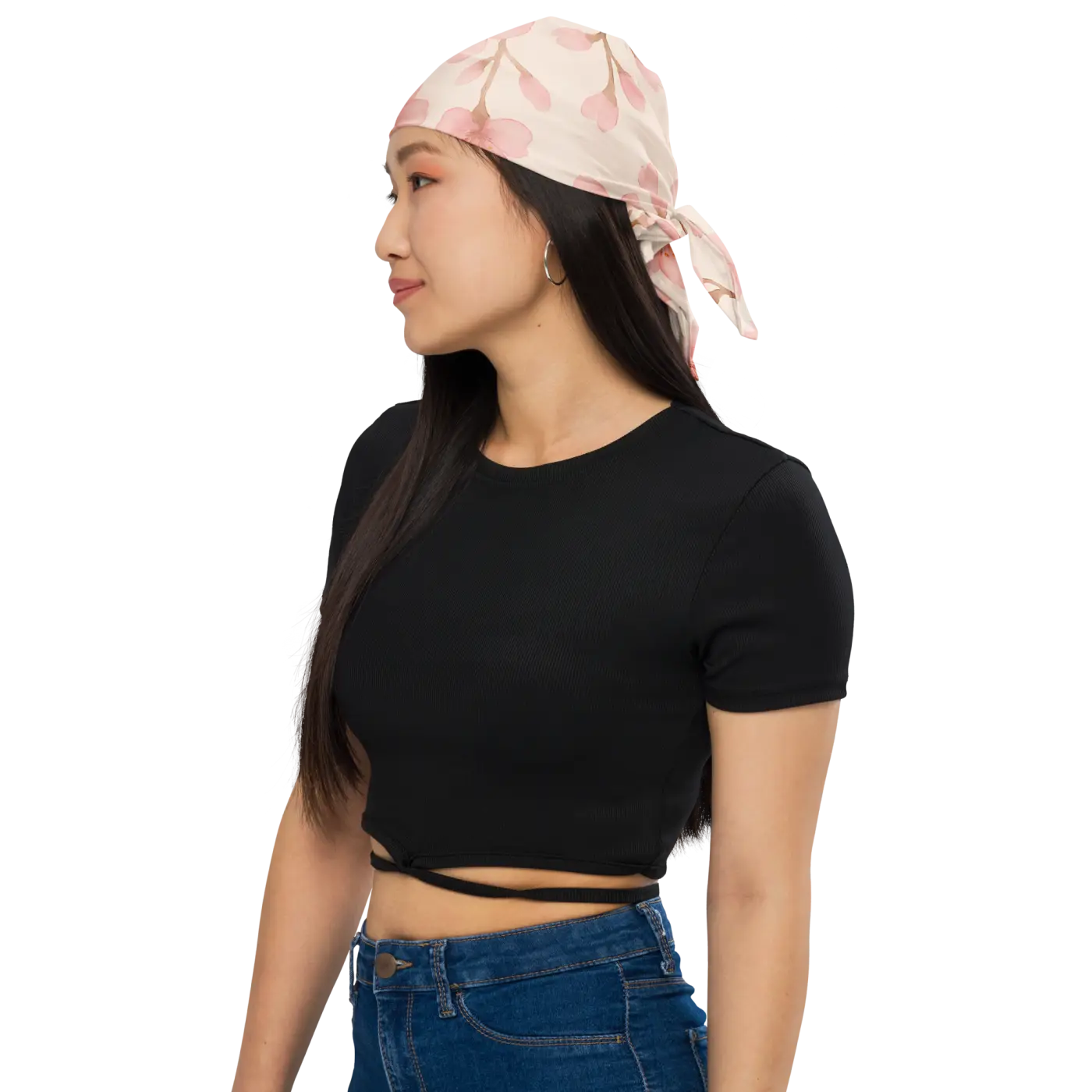 Cherry Blossom All-Over Print Bandana - Ultra-Soft Spring - DipaliZ