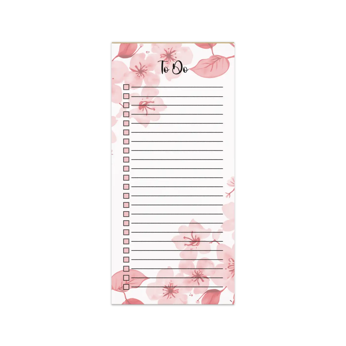 Cherry Blossoms Notepad - Sturdy Daily Planning - DipaliZ
