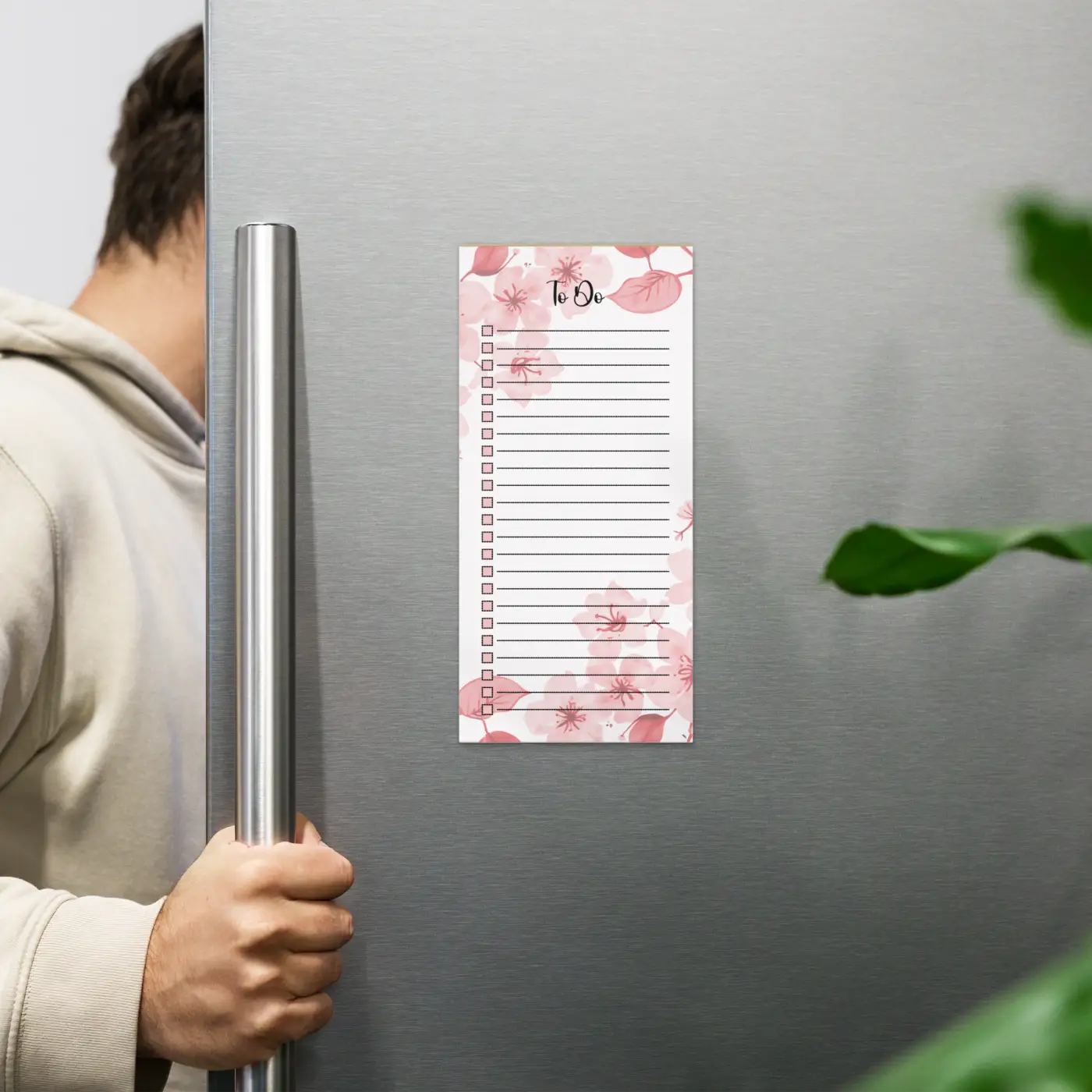 Cherry Blossoms Notepad - Sturdy Daily Planning - DipaliZ
