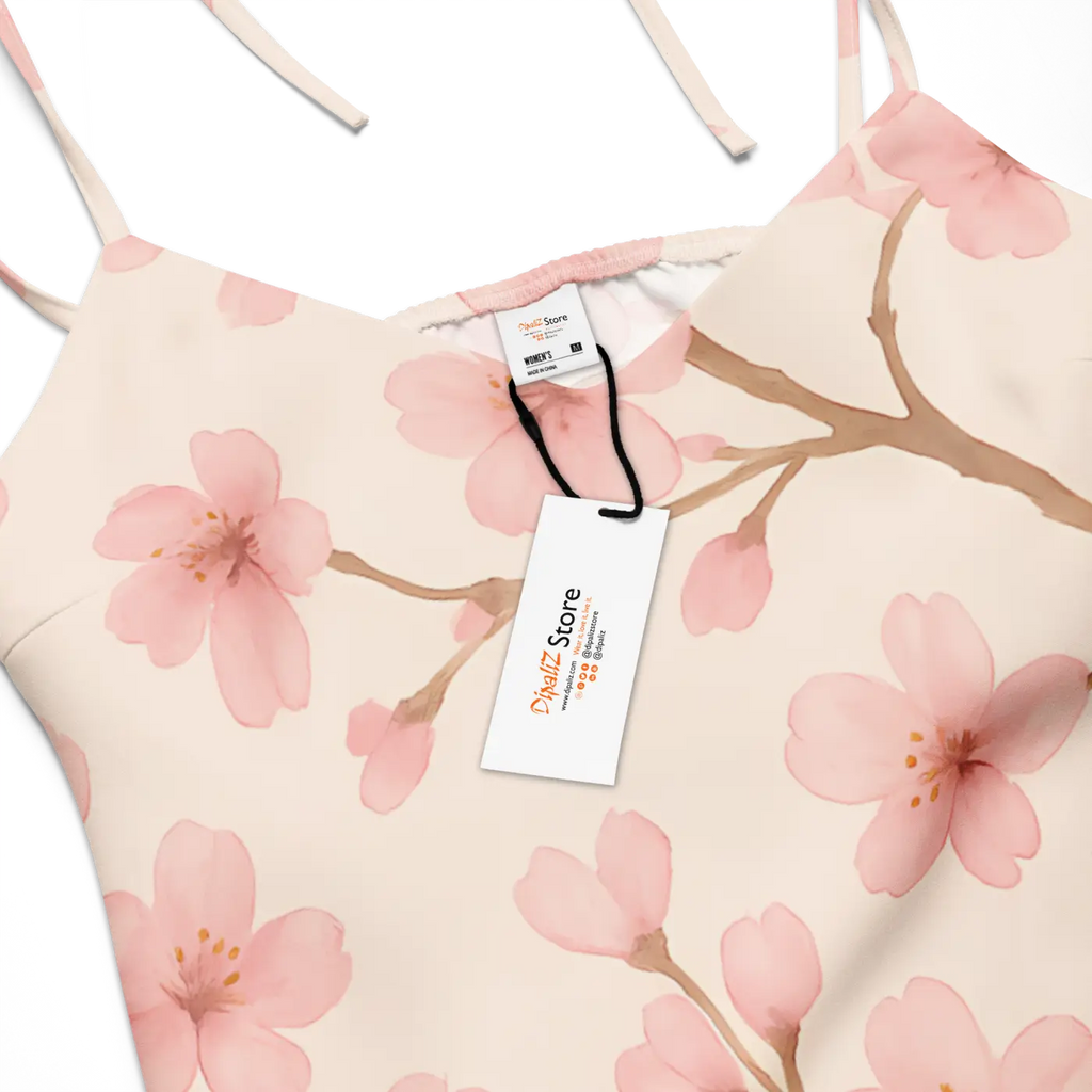Cherry Blossom Midi Dress - Built-In Bra Support - DipaliZ