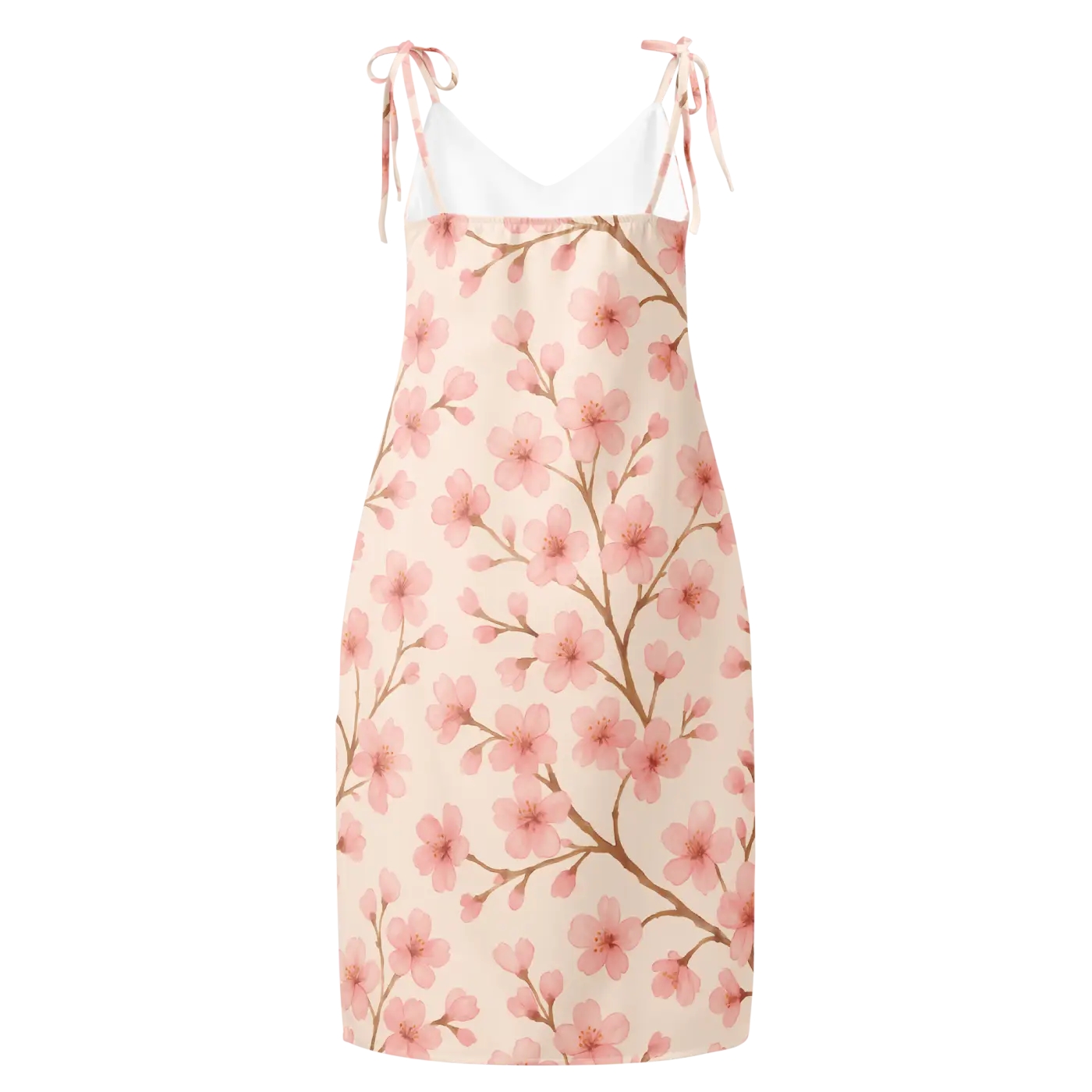 Cherry Blossom Midi Dress - Built-In Bra Support - DipaliZ