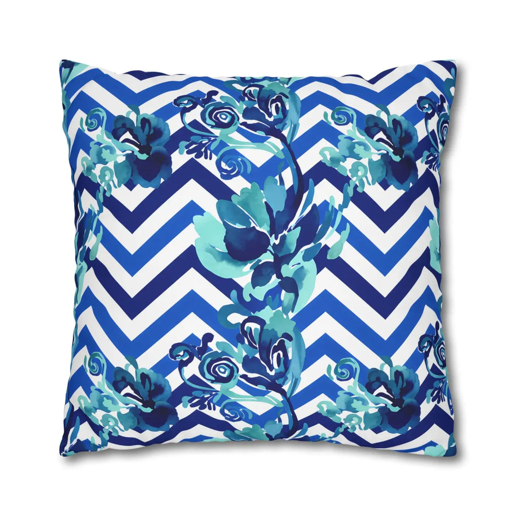 Blue Teal Decorative Cushion Covers - Polyester Canvas - DipaliZ