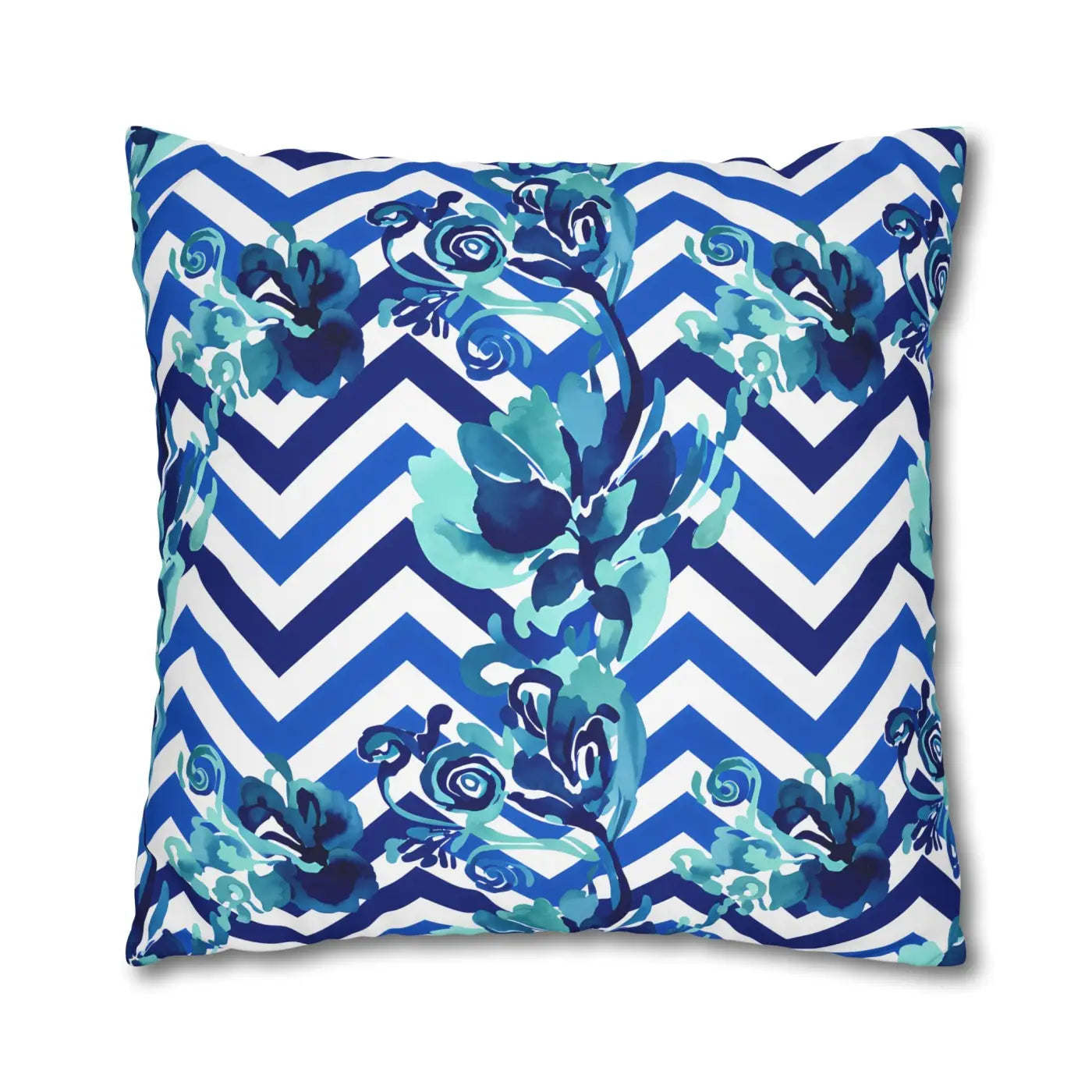 Blue Teal Decorative Cushion Covers - Polyester Canvas - DipaliZ