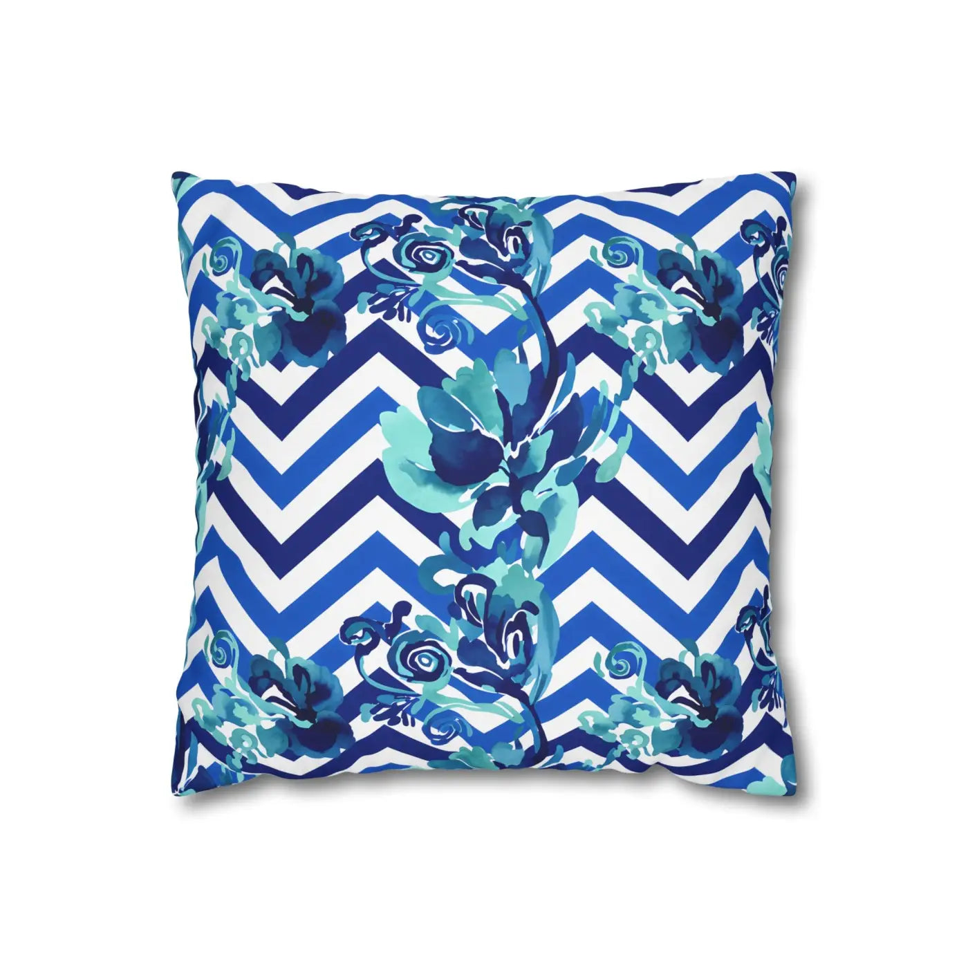 Blue Teal Decorative Cushion Covers - Polyester Canvas - DipaliZ