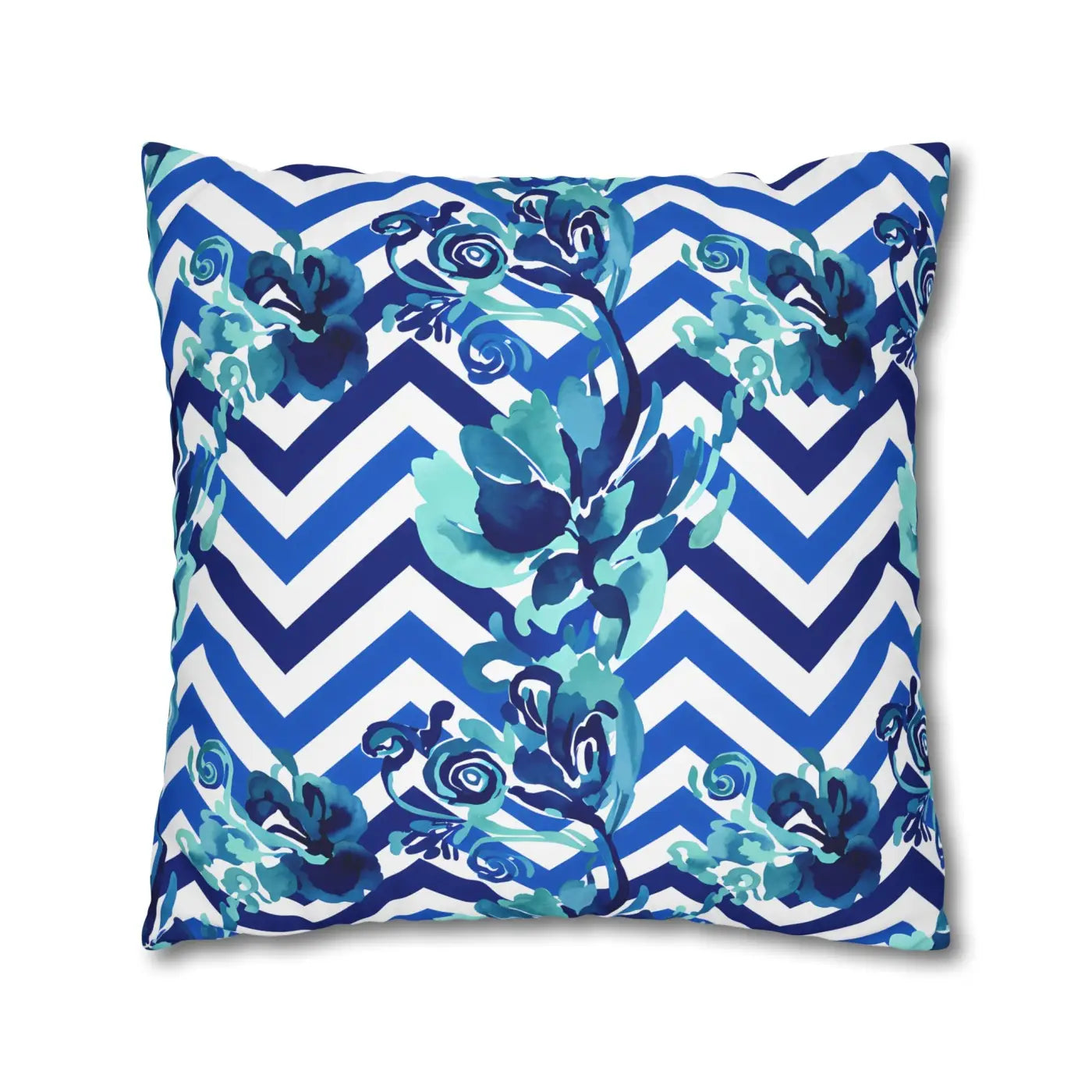 Blue Teal Decorative Cushion Covers - Polyester Canvas - DipaliZ