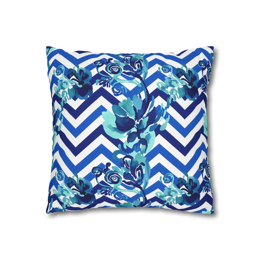 Blue Teal Decorative Cushion Covers - Polyester Canvas - DipaliZ