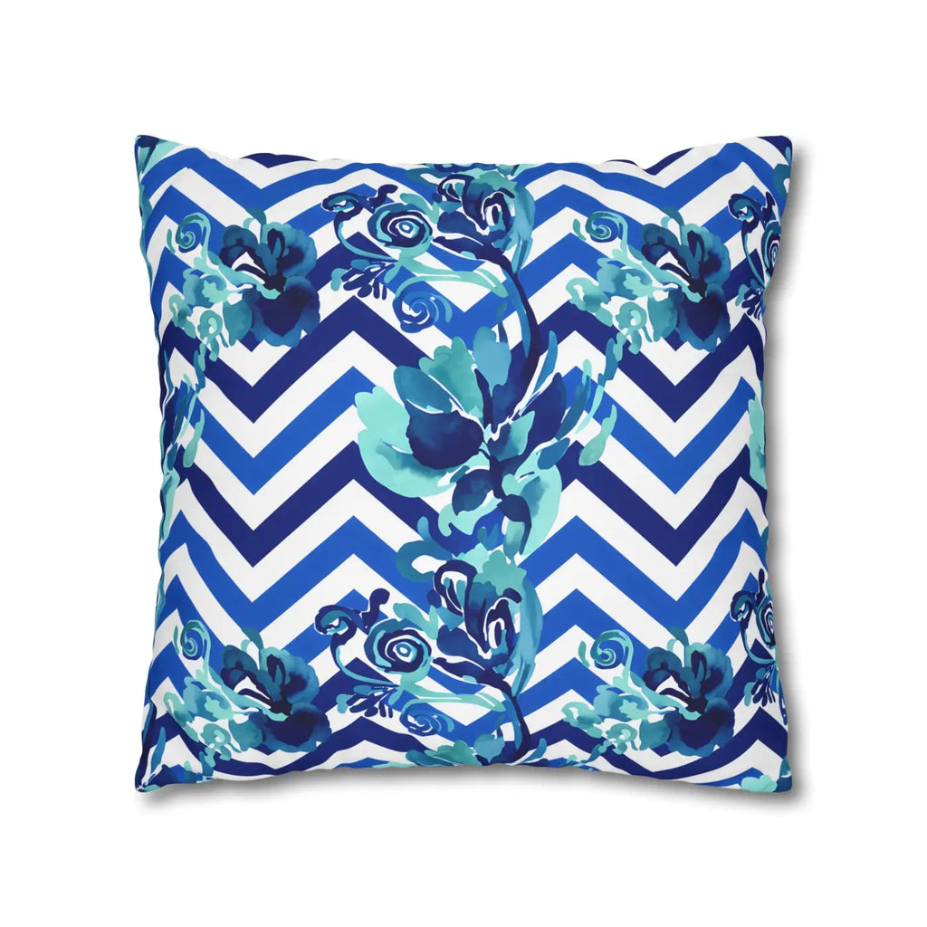 Blue Teal Decorative Cushion Covers - Polyester Canvas - DipaliZ