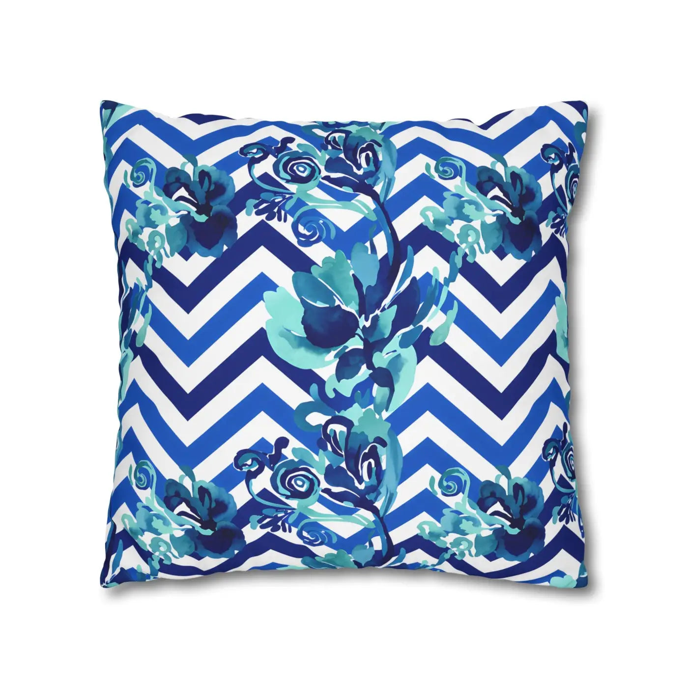Blue Teal Decorative Cushion Covers - Polyester Canvas - DipaliZ