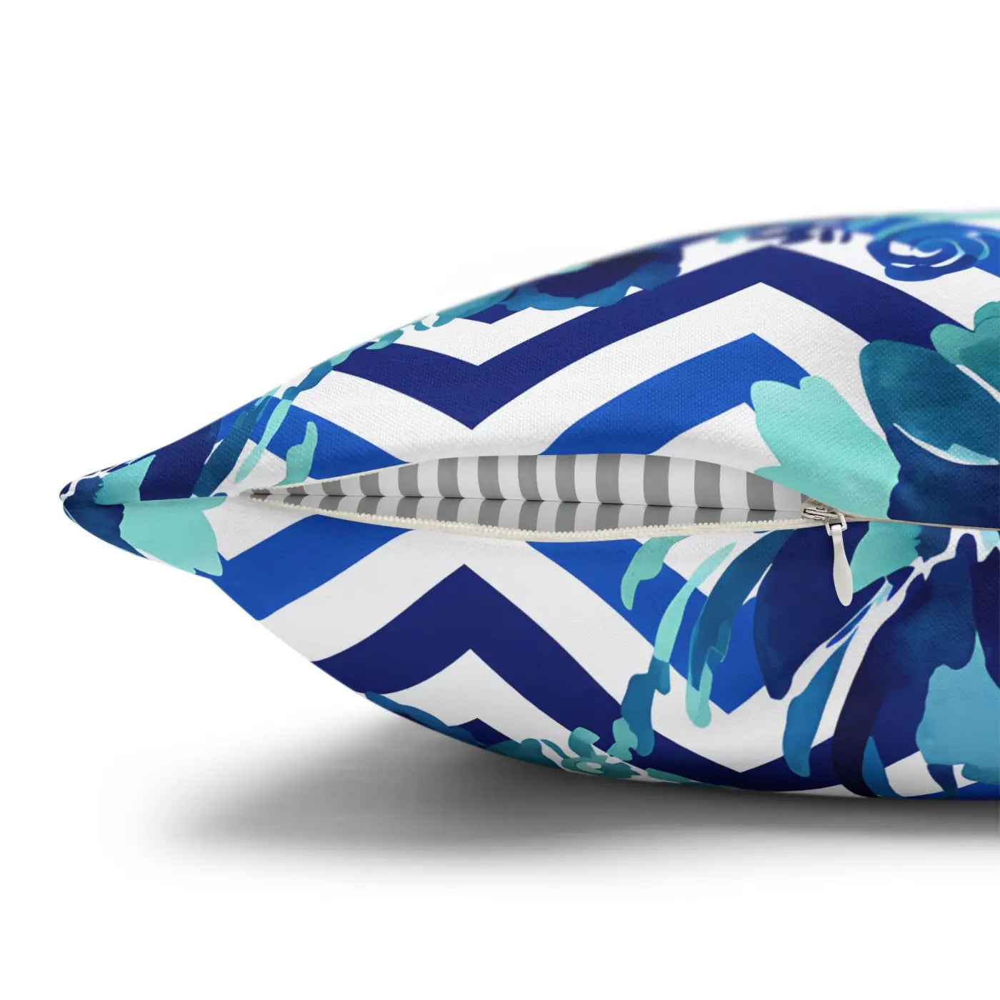 Blue Teal Decorative Cushion Covers - Polyester Canvas - DipaliZ