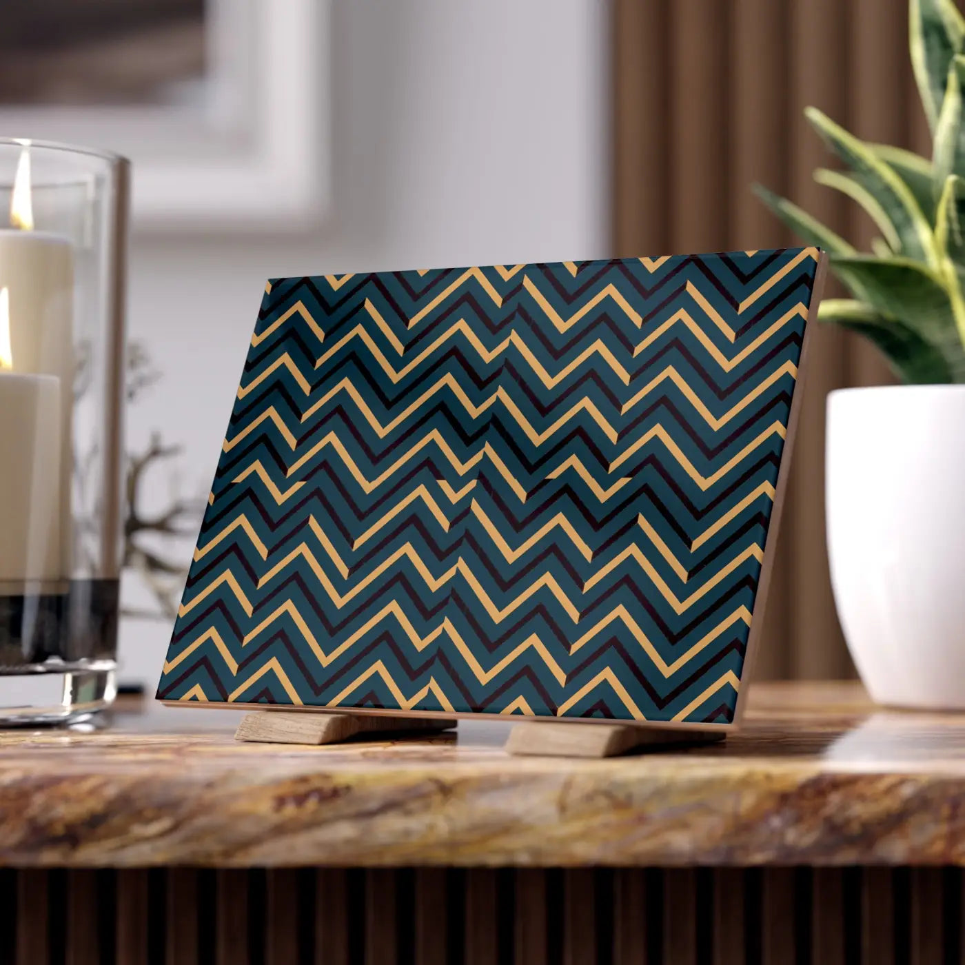 Premium Ceramic Photo Tile - Bold Wall Design - DipaliZ