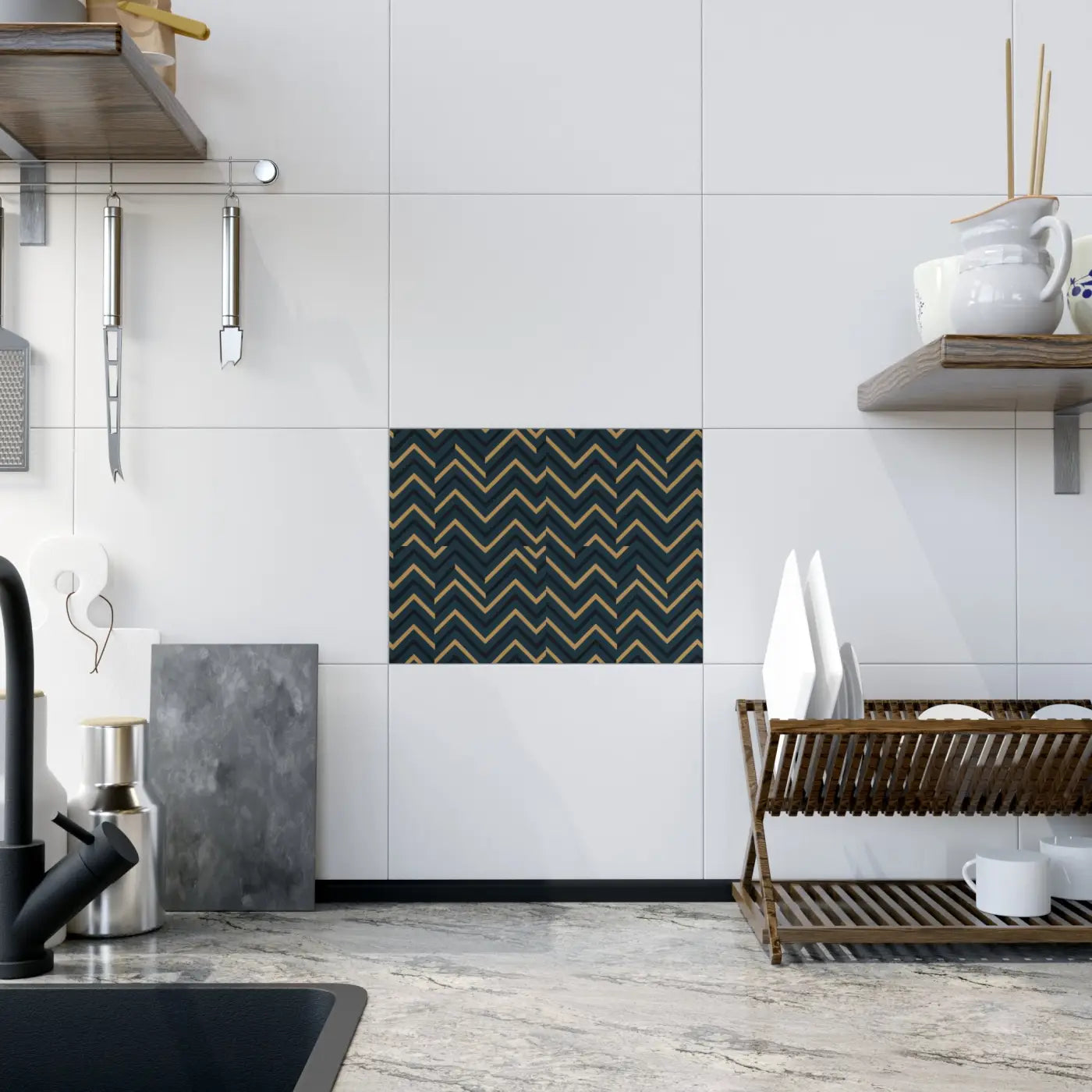 Premium Ceramic Photo Tile - Bold Wall Design - DipaliZ