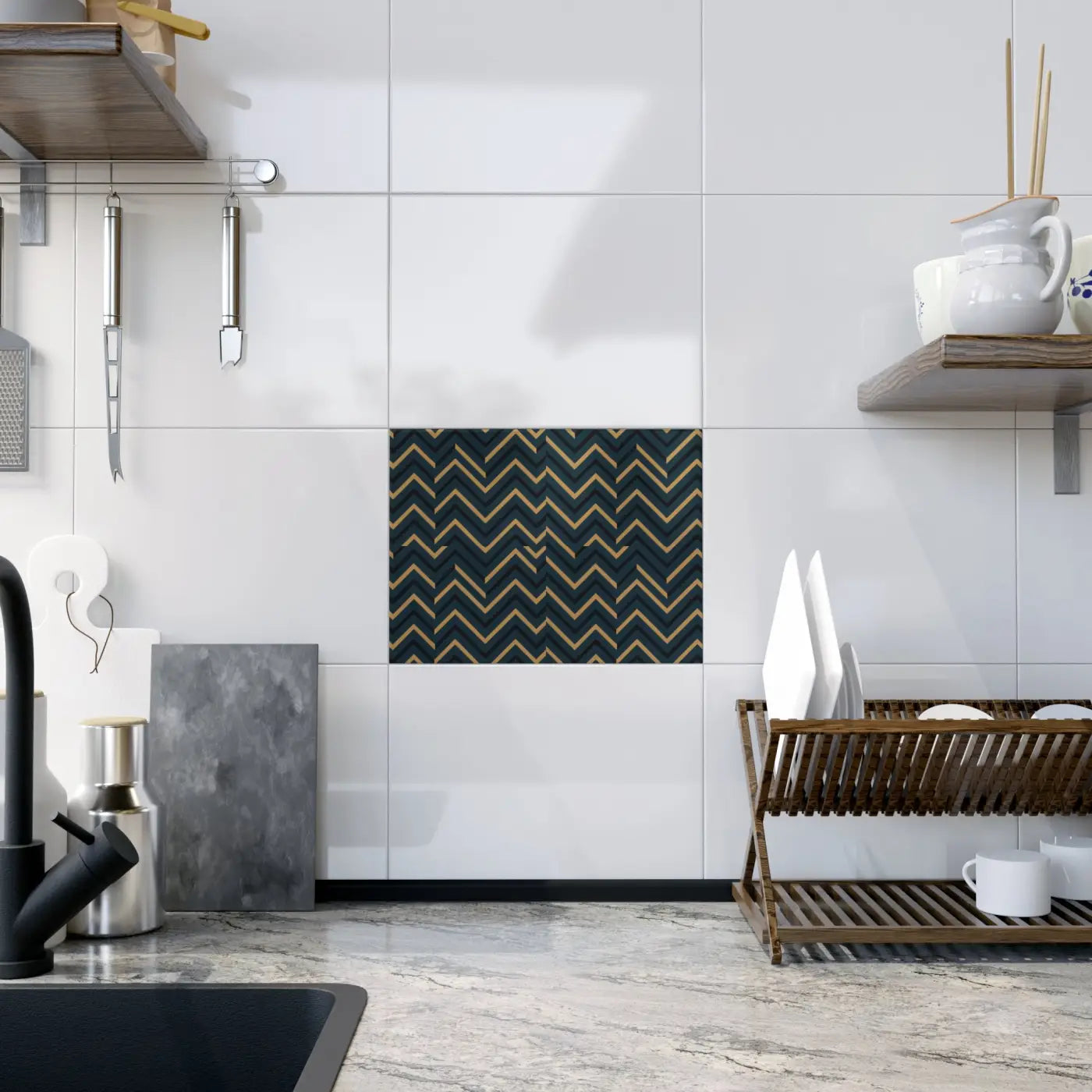 Premium Ceramic Photo Tile - Bold Wall Design - DipaliZ