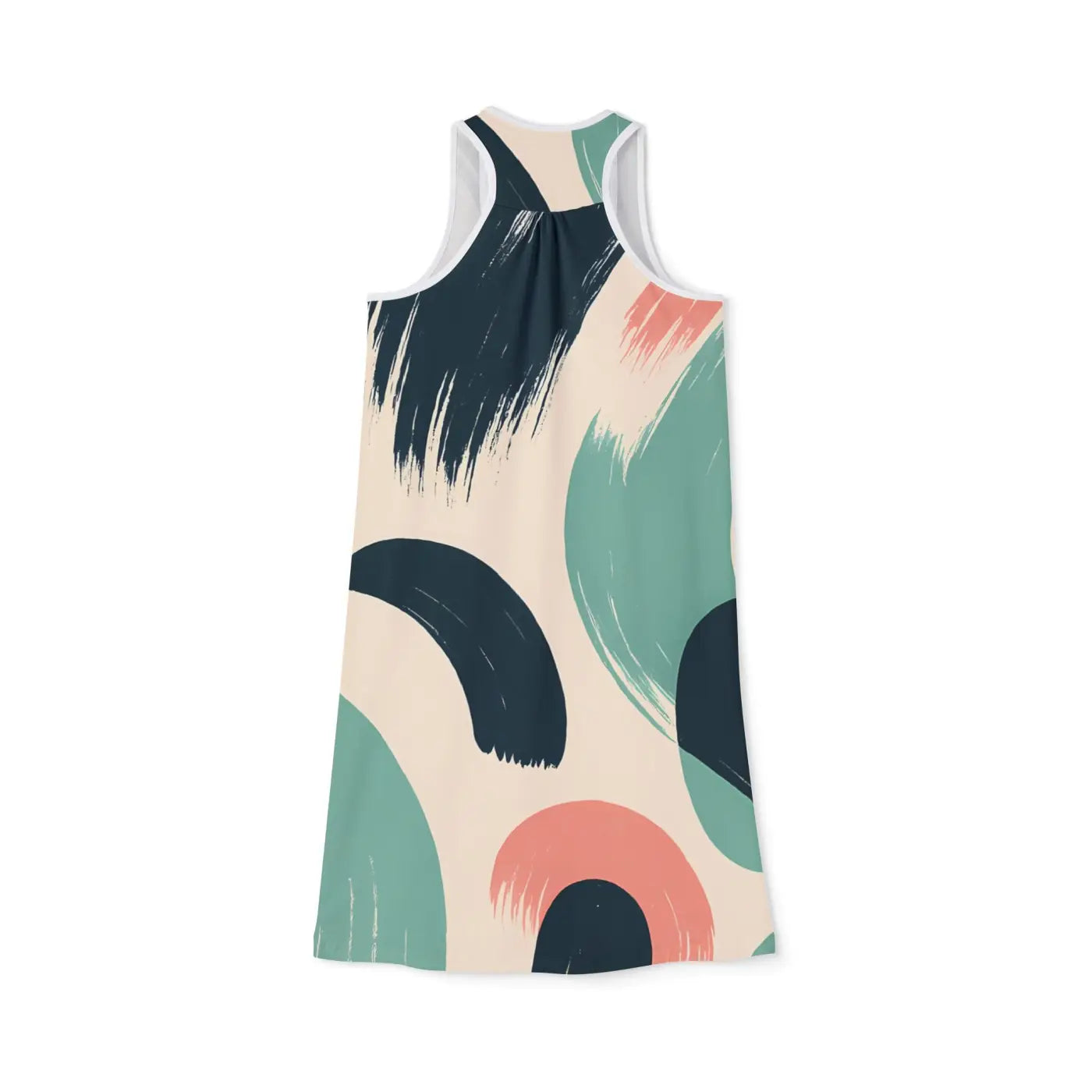 Print Racerback Dress - Chic Abstract Vibrant Patterns - DipaliZ
