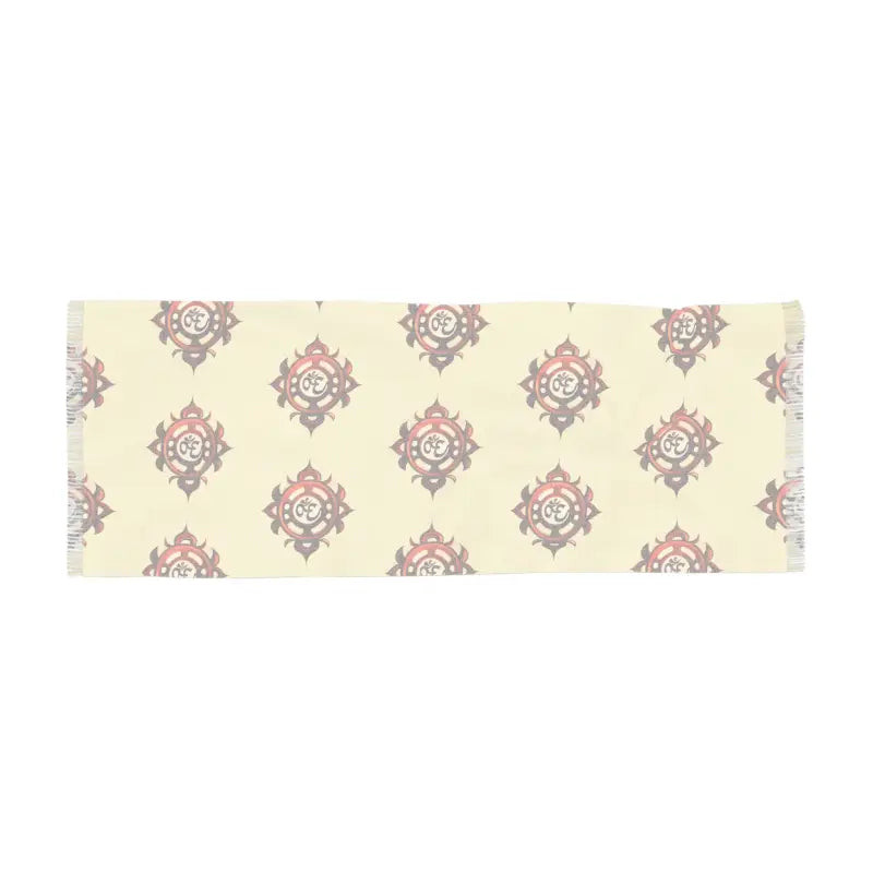Aum Pattern Scarf - Spiritual Polyester Design - DipaliZ