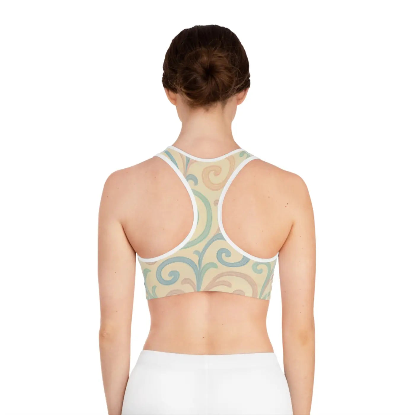 Chic Floral Sports Bra - High Support for Intense Workouts - DipaliZ