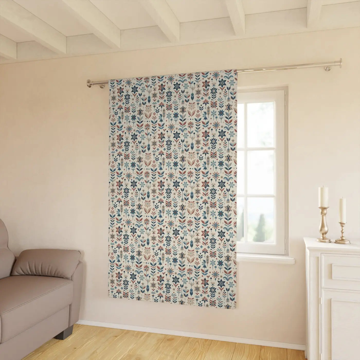 Chic Floral Window Curtains - Brighten Your Living Space - DipaliZ