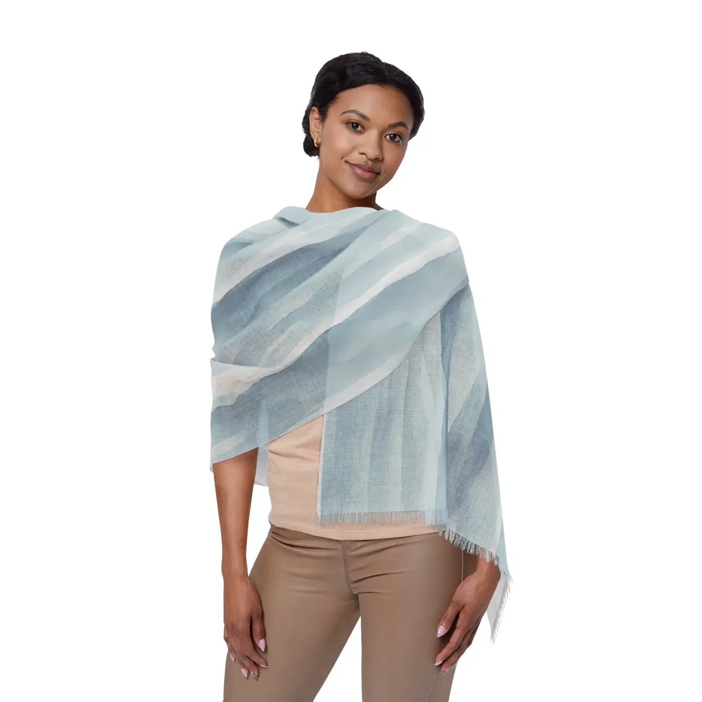 Ocean Wave Scarf - Chic Light Summer Style - DipaliZ