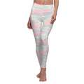 Chic Pastel Brushstroke Leggings - Trendy Activewear - DipaliZ