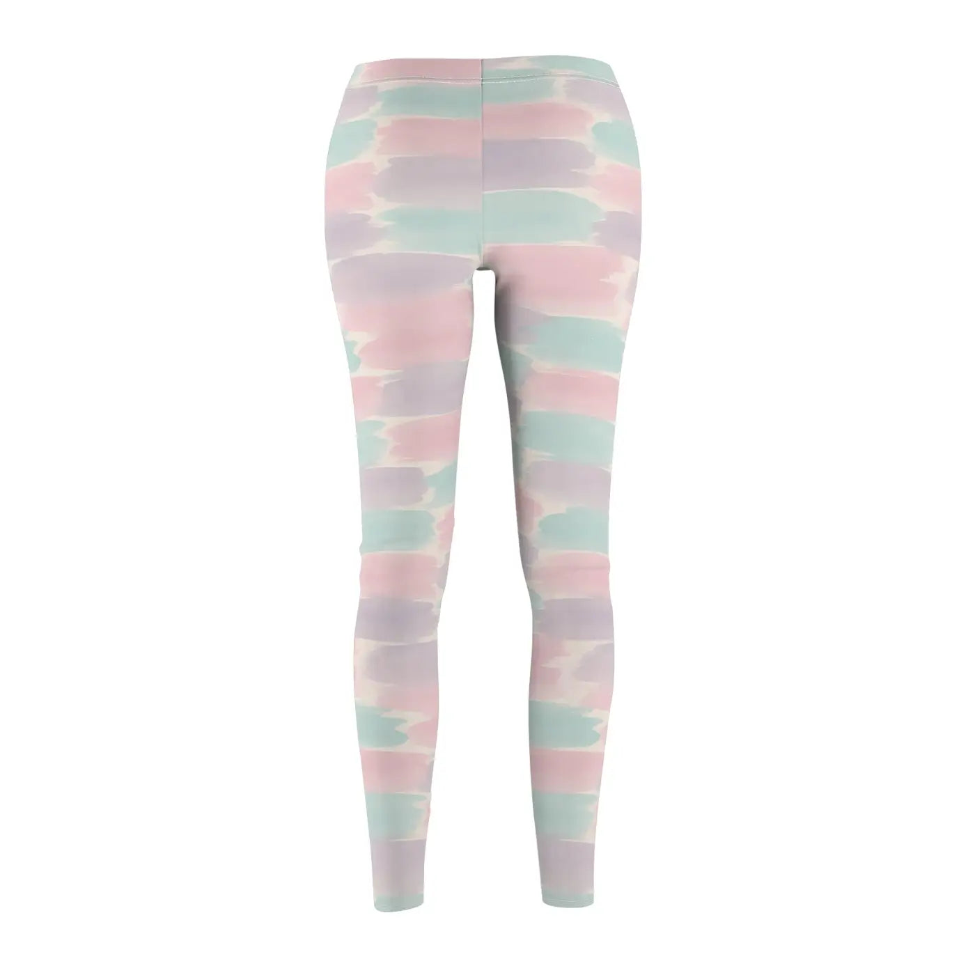 Chic Pastel Brushstroke Leggings - Trendy Activewear - DipaliZ