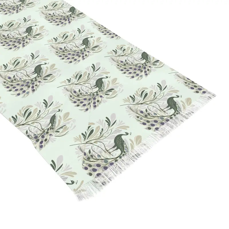 Chic Peacock Print Scarf - Fashion Forward Accessory - DipaliZ