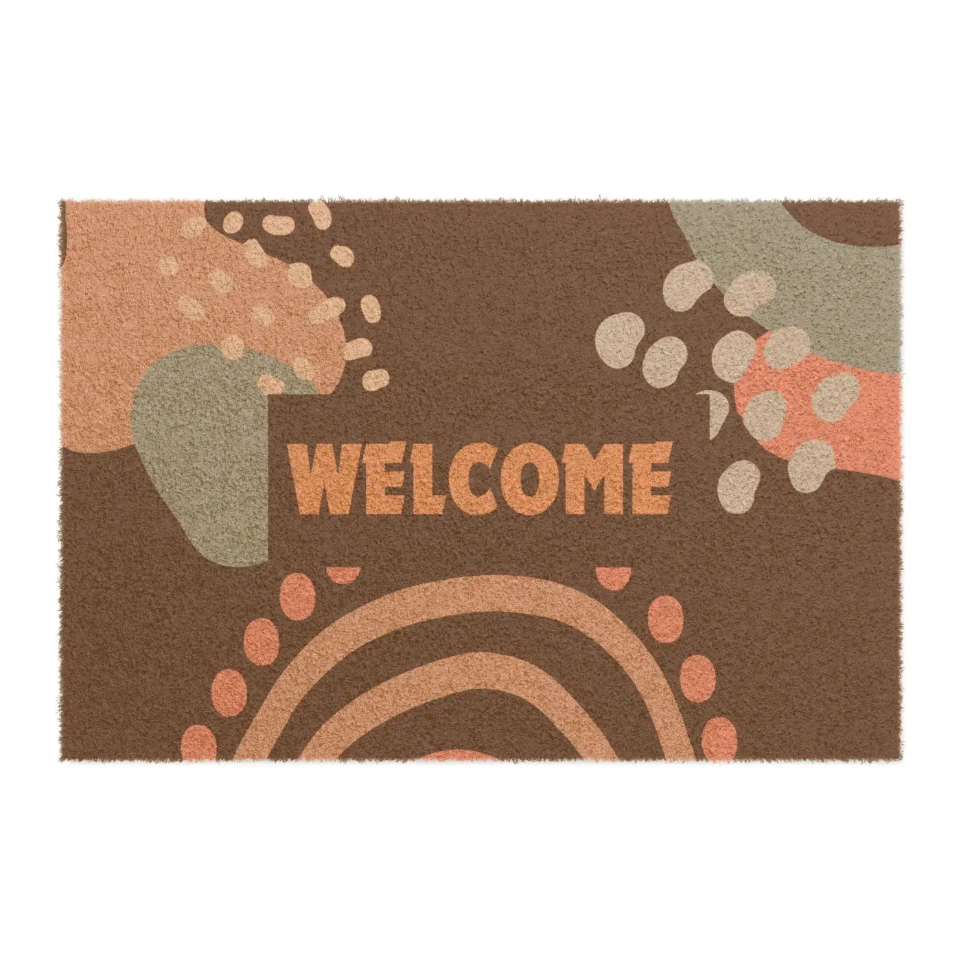 Decorative Entryway Rug - Bold Geometric Earth Tones - DipaliZ