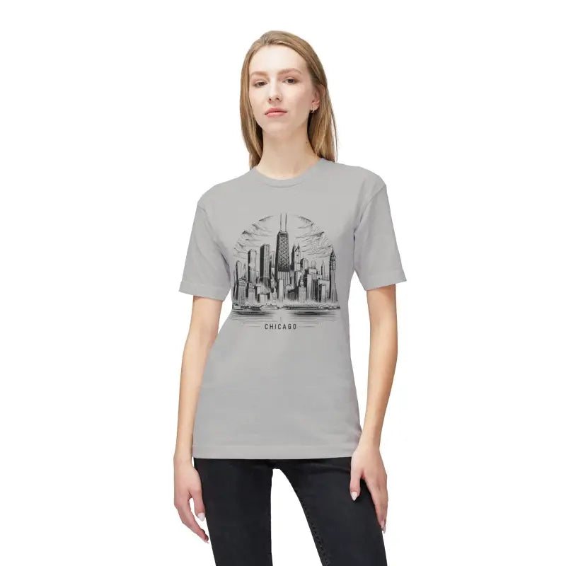 Chicago Skyline Tee - Made for Her Eco-Friendly Gifts - DipaliZ