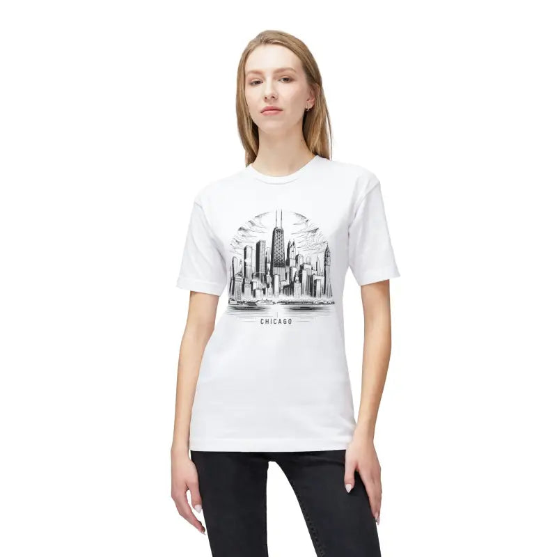 Chicago Skyline Tee - Made for Her Eco-Friendly Gifts - DipaliZ