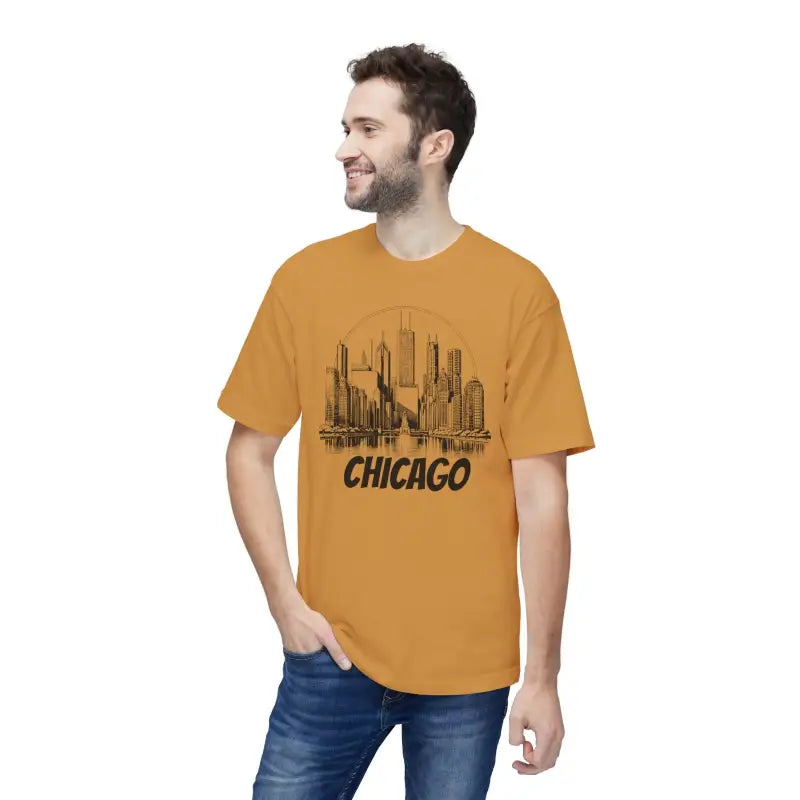 Chicago City Skyline Cotton Tee - Urban Style Statement - DipaliZ