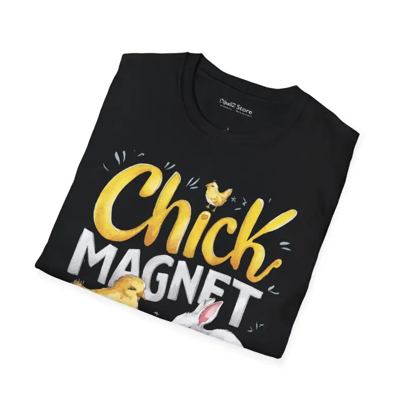 Easter Chick Magnet Tee - Unisex Softstyle Comfort - DipaliZ