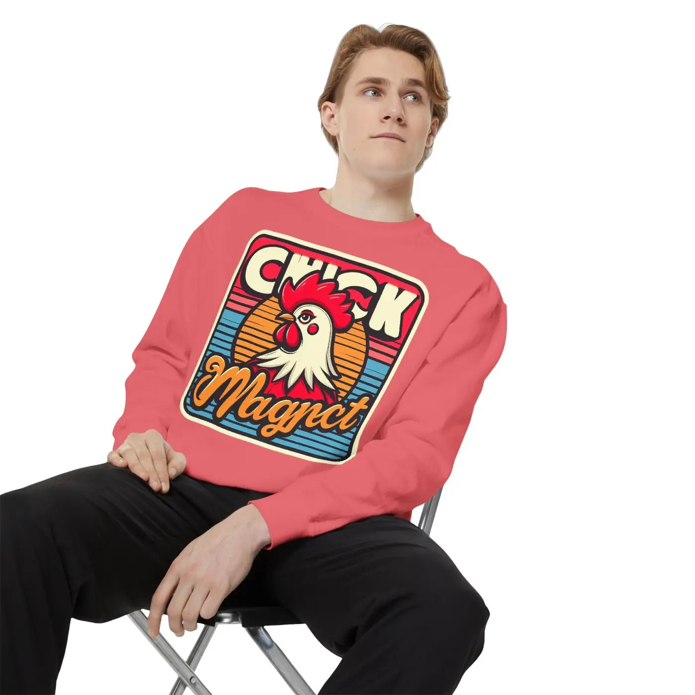 Chick Magnet Unisex Garment-Dyed Sweatshirt - Cozy Style - DipaliZ