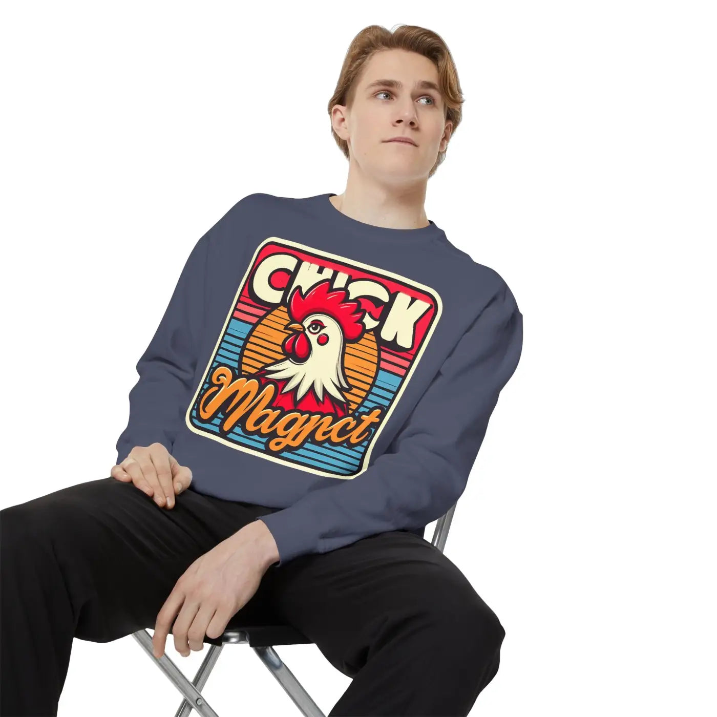Chick Magnet Unisex Garment-Dyed Sweatshirt - Cozy Style - DipaliZ