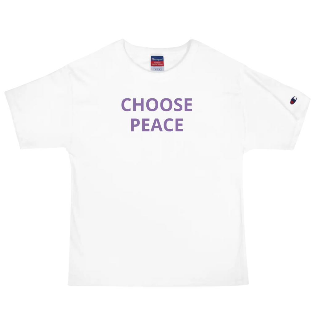 Peace Champion T-Shirt - Bold Sleeve Design - DipaliZ