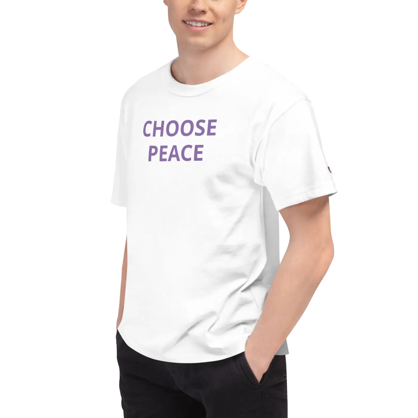 Peace Champion T-Shirt - Bold Sleeve Design - DipaliZ