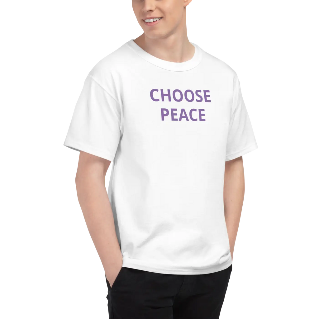 Peace Champion T-Shirt - Bold Sleeve Design - DipaliZ