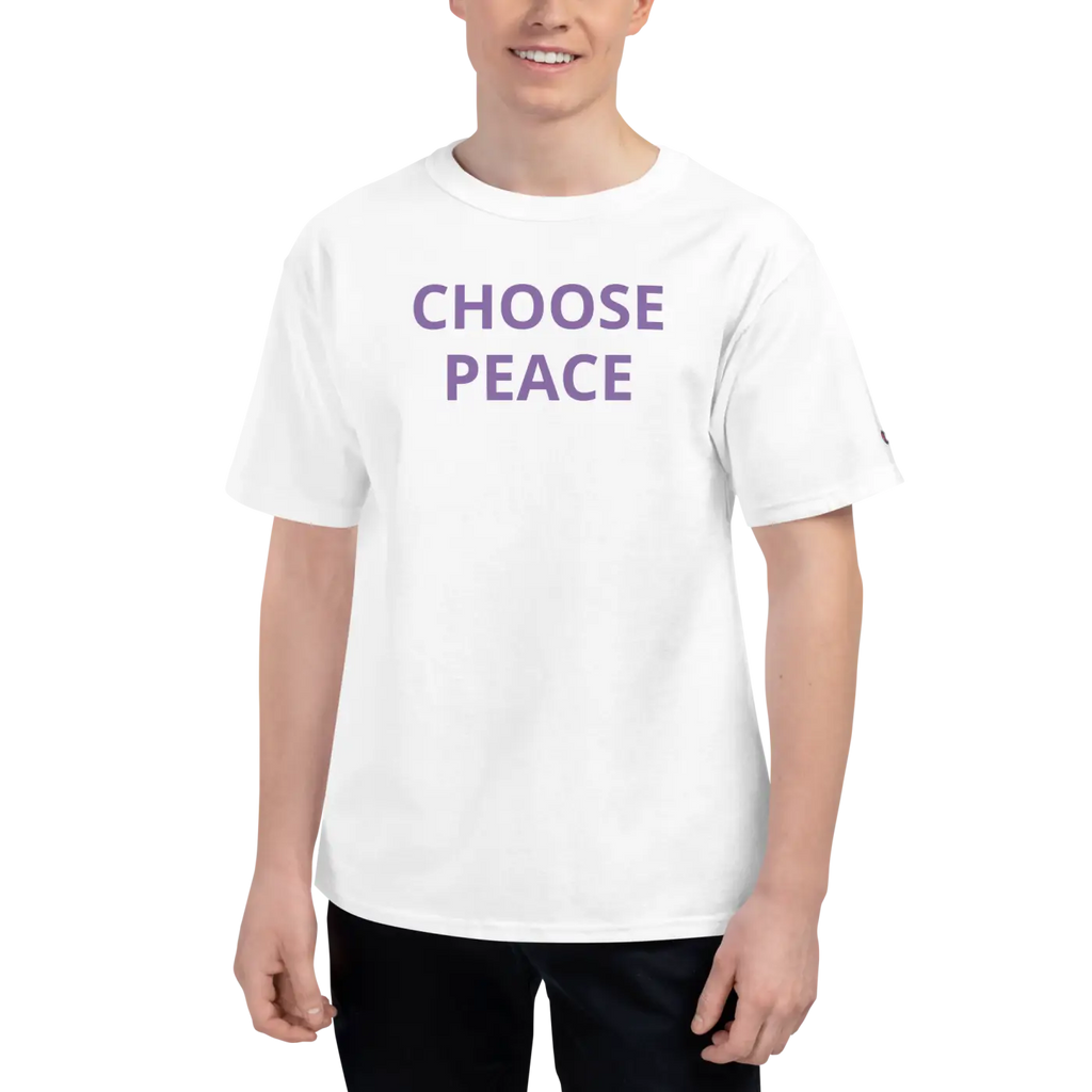 Peace Champion T-Shirt - Bold Sleeve Design - DipaliZ