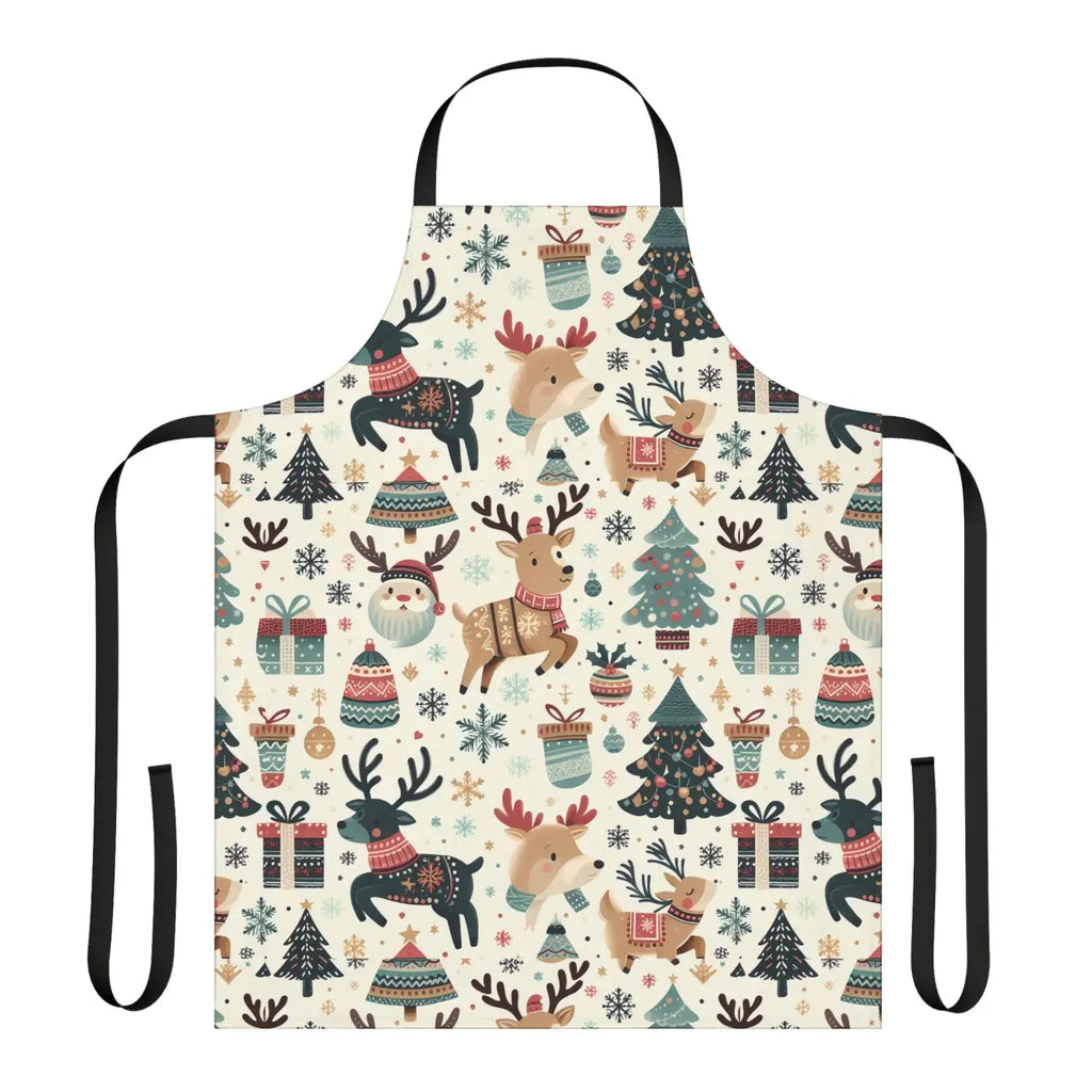 Festive Apron - Tie-Back Closure for Holiday Cooking - DipaliZ