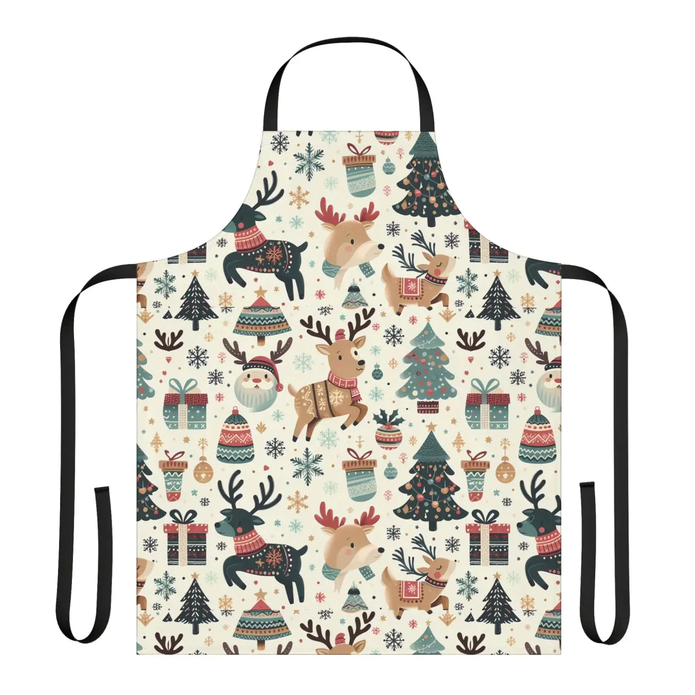 Festive Apron - Tie-Back Closure for Holiday Cooking - DipaliZ
