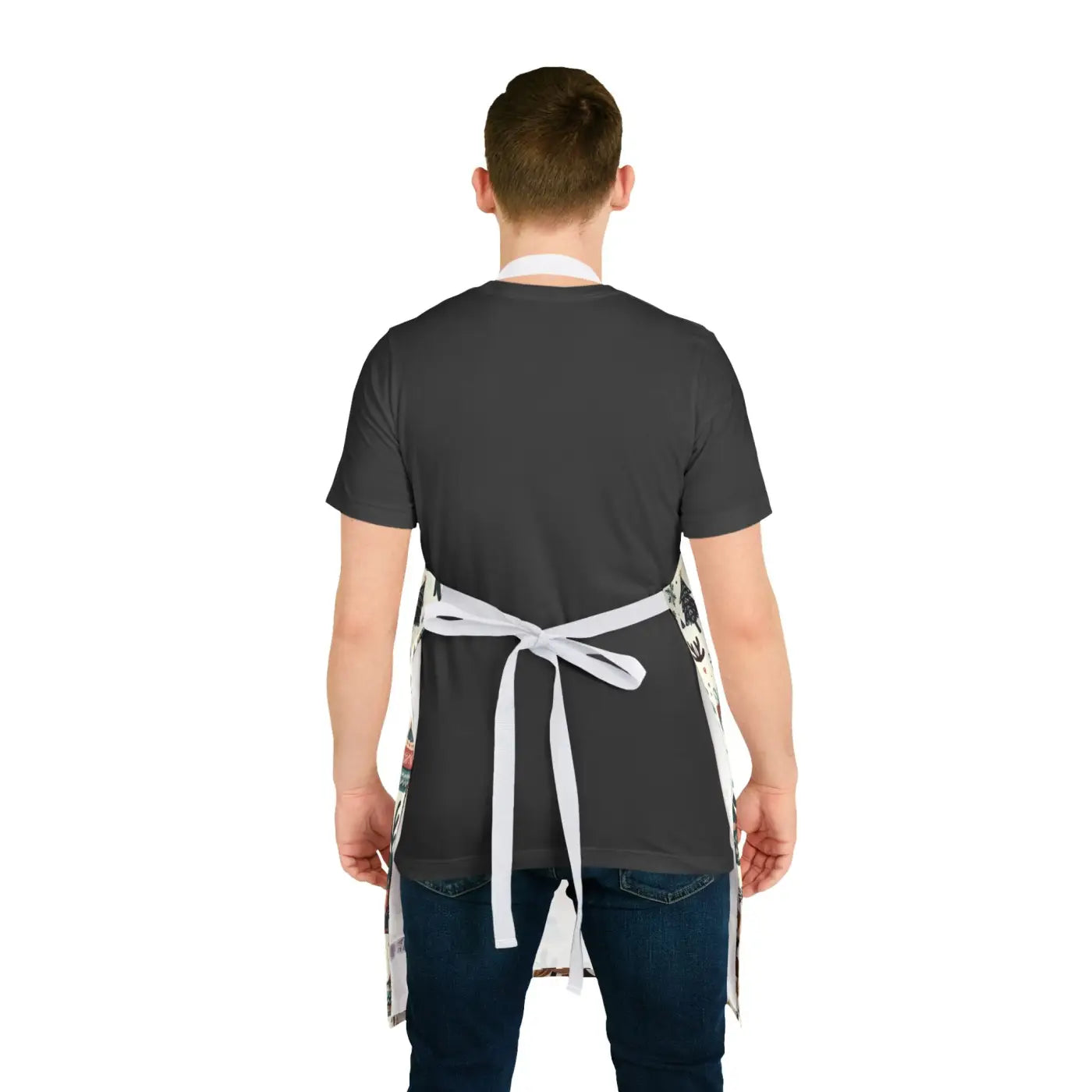 Festive Apron - Tie-Back Closure for Holiday Cooking - DipaliZ