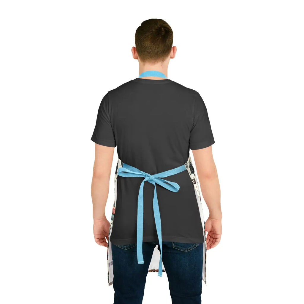 Festive Apron - Tie-Back Closure for Holiday Cooking - DipaliZ