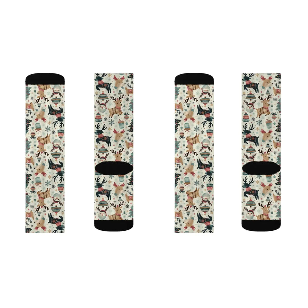 Christmas Sublimation Socks - Holiday Magic Design - DipaliZ