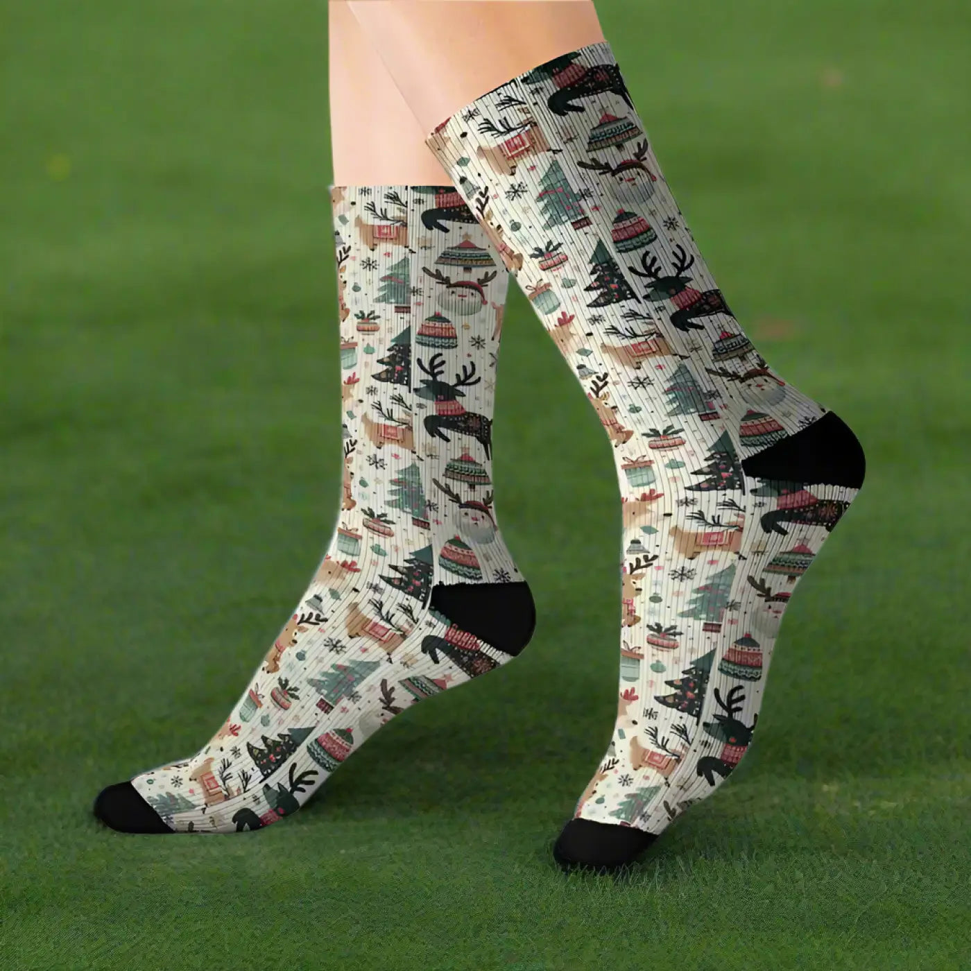 Christmas Sublimation Socks - Holiday Magic Design - DipaliZ