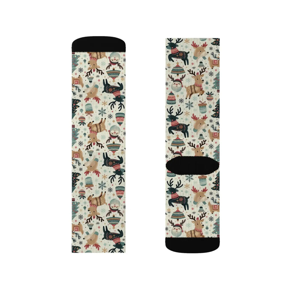Christmas Sublimation Socks - Holiday Magic Design - DipaliZ